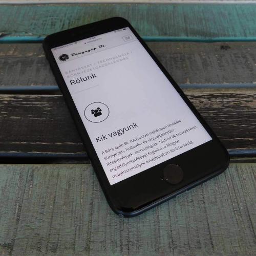 bányagép bt. céges weboldal fejlesztés